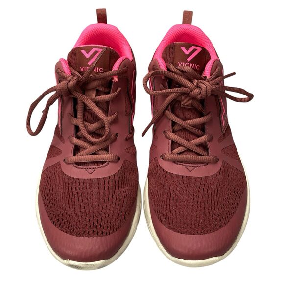 Vionic Womens Brisk Miles Lace-Up Active Sneaker US 9 Pink - Picture 6 of 16